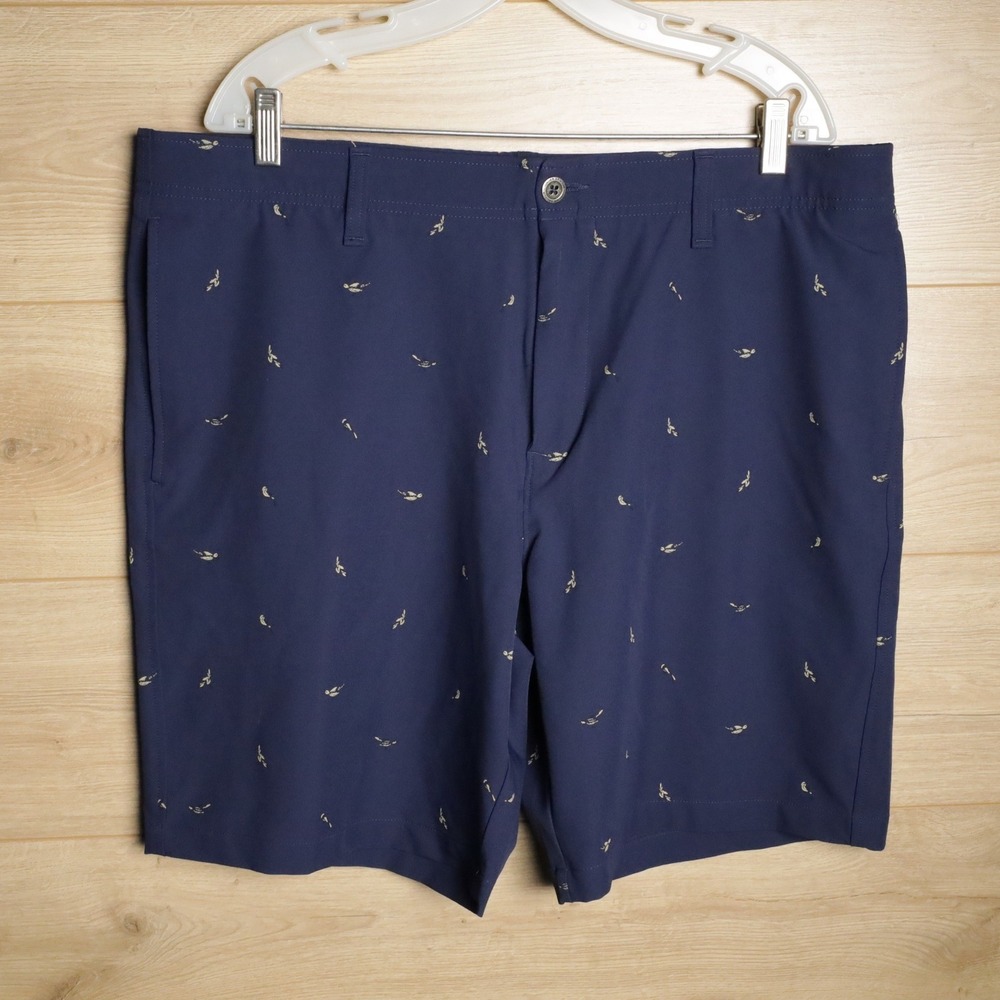 Under Armour Men's Navy‎ Bird Print Golf Shorts Size 40